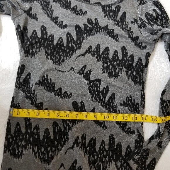 𝅺french Connection Polyester/elastin /viscose metalized blend mini dress - Picture 7 of 16